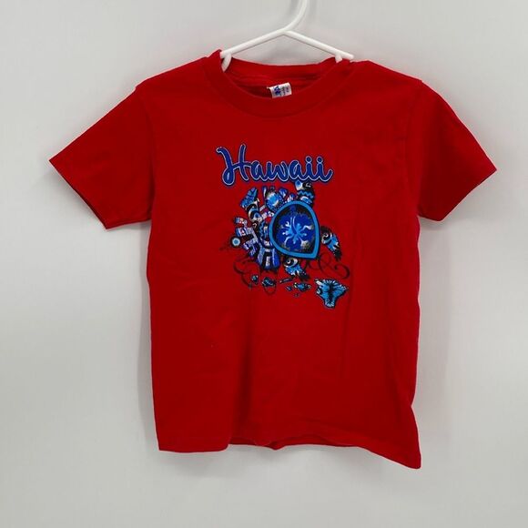 Red Hawaii Turtle Hawaiian Islands T-shirt XS Unisex Kids - Picture 1 of 4
